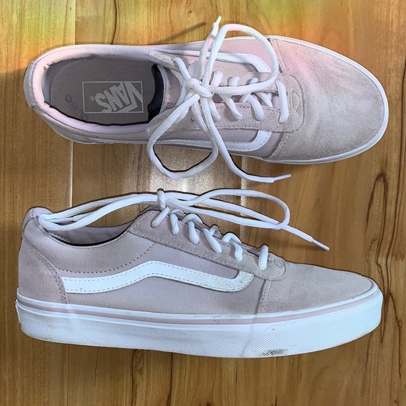 Vans Women's Pink Suede Sneakers - Picture 1 of 10